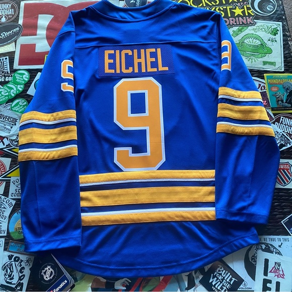 Men's Buffalo Sabres Jack Eichel Fanatics Branded Royal Home Premier Breakaway - Picture 2 of 4